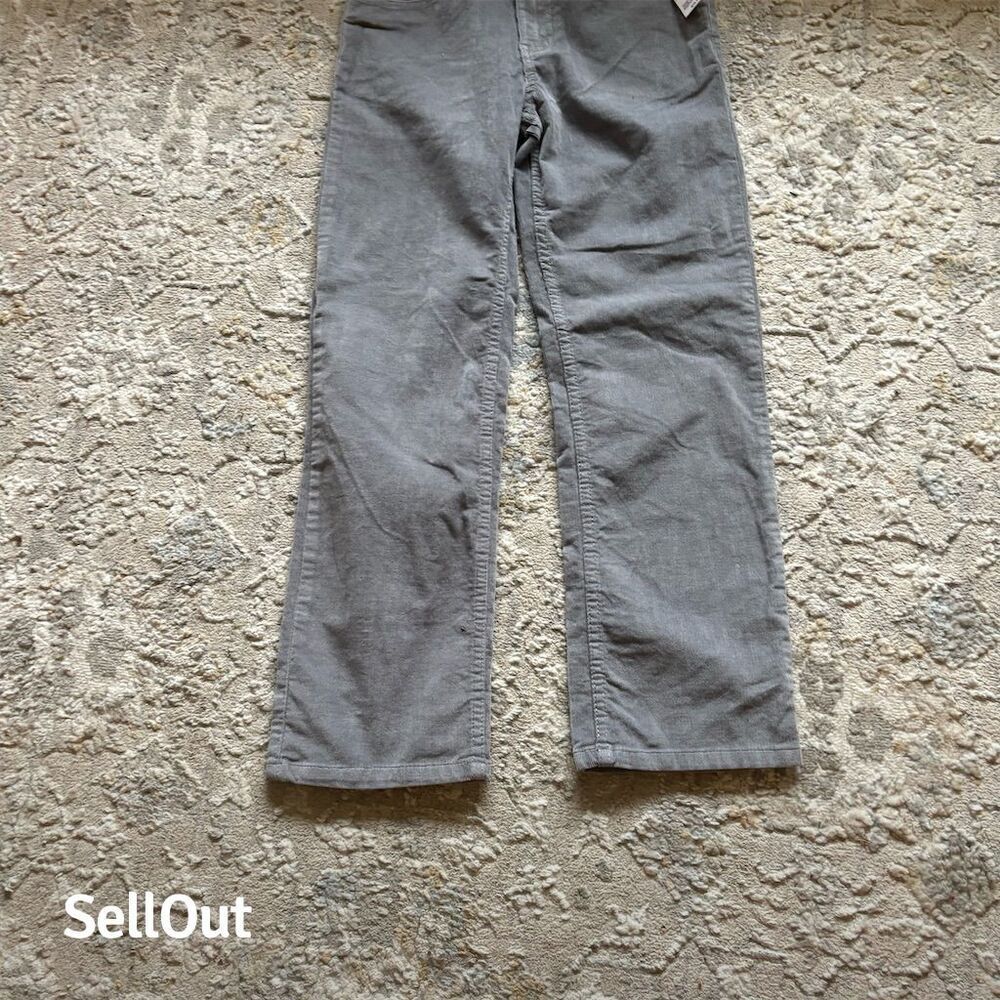 Simply Styled Boy's Gray Corduroy Classic Fit Pants Size M